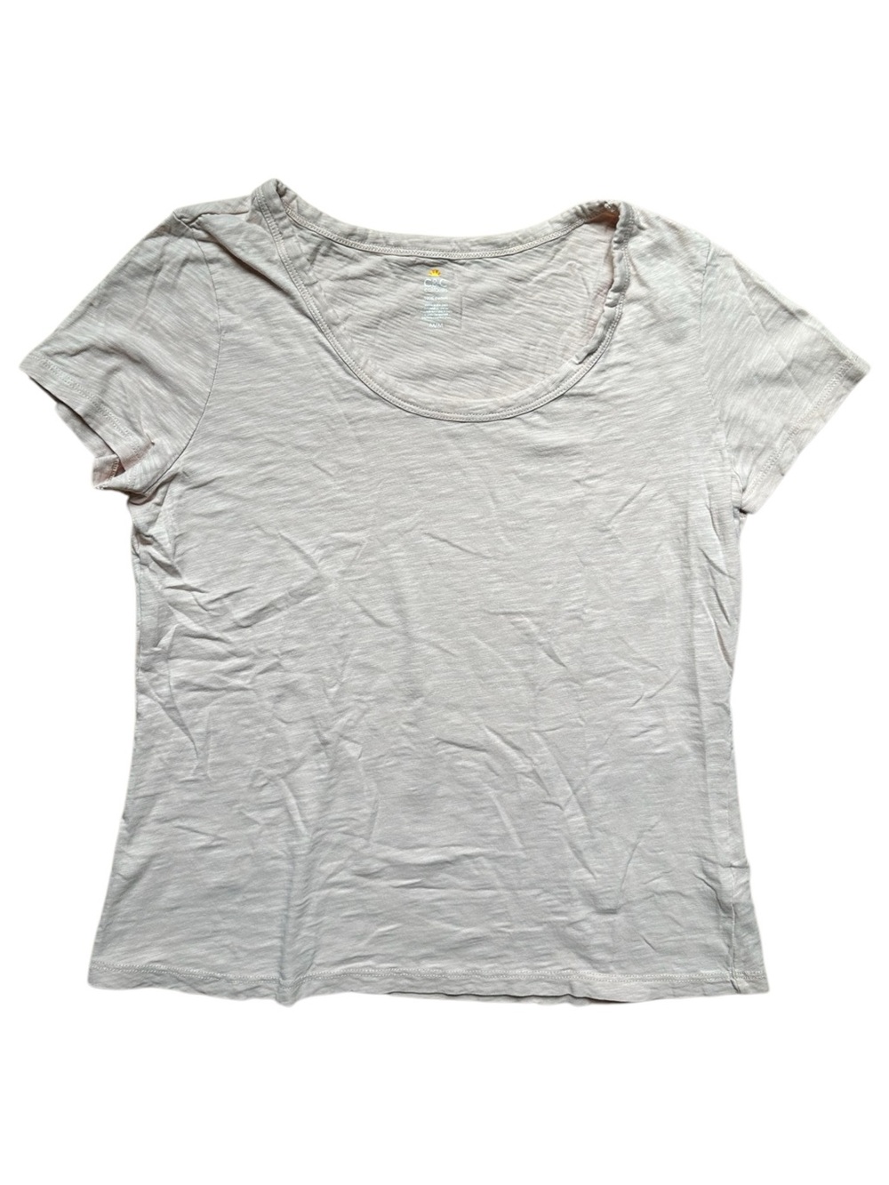 C&C California Women's Short-Sleeve Scoop Neck Tee in Pale Nude Pink